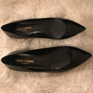 Saint Laurent Classic Black Patent Flats